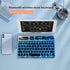 Portable Bluetooth Keyboard, 7-Colors RGB Backlit Mini Keyboard, Rechargeable Ultra-Slim Tablet Keyboard for