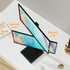 suptek 13 36Inch Adjustable,50,75 100mm Dual Monitor Stand with Base- Vertical Stack Screen Free-Standing Monitor Riser