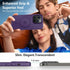 MOCCA iPhone 14 Pro Case - Slim Translucent Matte, 13FT Military Drop Protection, Strong Magnetic, Deep Purple, MagSafe