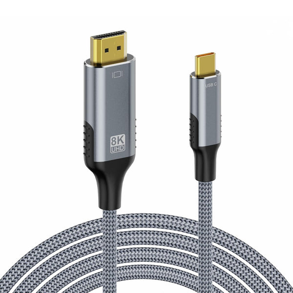 USB C to HDMI 2.1 Cable 3FT, 8K@60Hz 4K@144Hz High Speed 48Gbps