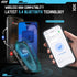 Motorcycle Bluetooth 5.4 Headset with LCD Screen, 2 Mic Helmet Speakers, 48h Music & FM, Waterproof Noise Reduction