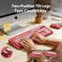 Trueque 3-Level 2.4GHz CK13, Wireless Keyboard and Mouse Combo, Cute Full-Size Typewriter-Style Keyboard, Retro Round