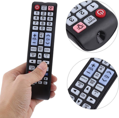 TV Remote Control Replacement for AA59-00600A, Smart LCD LED TV Remote Control