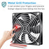 GDSTIME Dual Ball Bearings Cooling Exhaust Fan, 120mm x 120mm x 25mm, 5 inch 12v Brushless