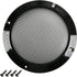Heyiarbeit 2Pcs 6.5" Speaker Grill Cover, Round Metal Mesh Speaker Grills Guard Protector, Decorative Circle Black