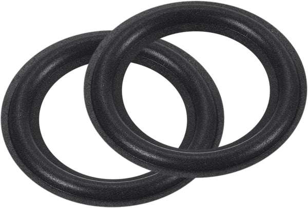 MECCANIXITY Rubber Speaker Foam Edge Surround Rings, 3 Inch 47mmx75mm Perforated Subwoofer Rings, Black, 2 Pcs