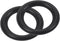 MECCANIXITY Rubber Speaker Foam Edge Surround Rings, 3 Inch 47mmx75mm Perforated Subwoofer Rings, Black, 2 Pcs