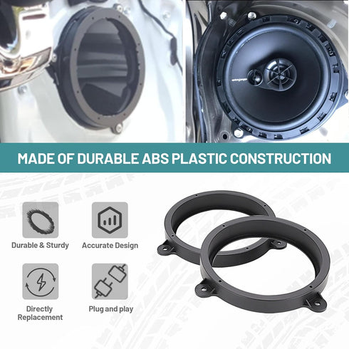 Subaru 6.5 Inch Rear Door Speaker Adapter Bracket with Speaker Harness 1998-2020