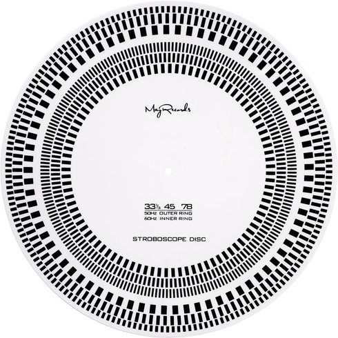 Turntable Strobe Disc LP Stroboscope Mat for Rotational Speed Detection, Calibration Disc for Record Player