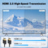 Duttek Ultra Thin HDMI Cable 1Feet, 4K Male to Male HDMI 2.0 Cord for 3D and Ultra HD TV Stick Extension Converter