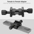 Telescope Mount Dual Dovetail Saddle Clamp for Vixen Style Dovetail Plate, Female to Female Adapter Base