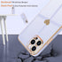 Teageo Cute Love Heart Luxury Plating Case for iPhone 14 Pro, Soft Bling Back Cover with Raised Camera Protection