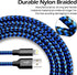 cugunu iPhone Charger, 5 Pack 3/3/6/6/10FT Apple MFi Certified USB Lightning Cable Nylon Braided Fast Charging Cord for