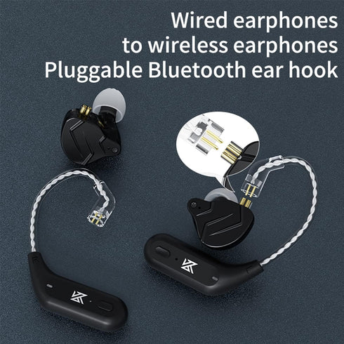 KZ AZ09 Bluetooth 5.2 Module Wireless Ear Hook, Extra Long Battery Life, Waterproof Cable for KZ