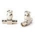 THE CIMPLE CO BNC T Adapter - T-Shaped Coax Splitter, 1 Male to 2 Female Ports - 4 Pack
