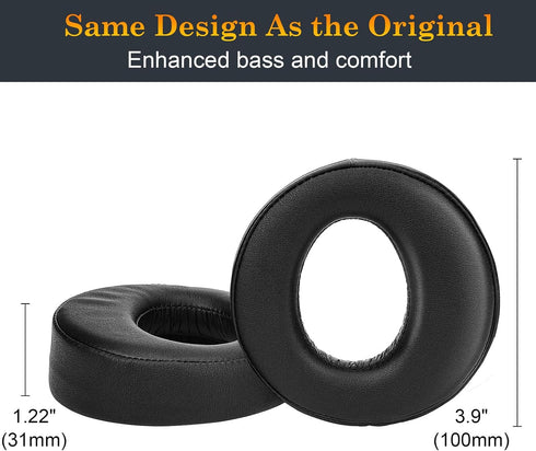 SOULWIT Replacement Ear Pads for Sony Gold Wireless Playstation PS4 Headset, Earpads Cushions for 2014 Version (Model