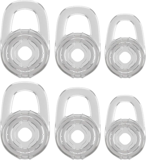 6 Clear Small Medium Large Eargels for Discovery 925 975 Wireless Bluetooth Headset, Replacement Parts