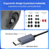 MORMOQUE EP09 4.9 Hi-Fi Stereo USB C Headphones,Type C in-Ear Wired Earbuds with Deep Bass and Built-in Mic,Noise