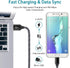 Adaptive Fast Charger for Samsung Galaxy S7 Edge, S6, S5, J3, J7, Moto G5, LG Stylo, 3ft Fast Charging Micro USB