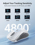 ESR 5.0 2.4 MagMouse Snap-to-Carry Bluetooth Mouse, Rechargeable Wireless Mouse for Laptop with Built-in Charging