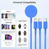 Apple Watch Charger Cable, USB C Magnetic Watch Charging Cable, 3 in 1 Apple iWatch Charging Cable 6 FT, Compatible
