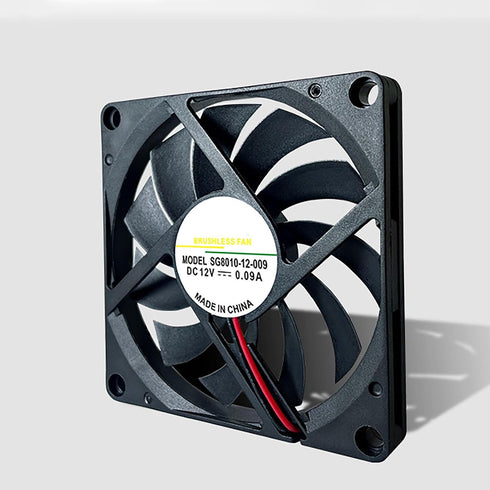 DUJVCZB 8CM 8010 80mm SG8010-12-009 80mm 10mm 12V 0.09A 3D Case Fan Dual Ball Bearings x DC Brushless Cooling Fans