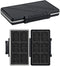 36 Slots Memory Card Case, Water-Resistant Anti-Shock Wallet for 24 Micro SD SDXC SDHC TF Cards and 12 SD SDXC SDHC