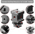 1/4"-20 3/8"-16 Triple Cold Shoe Mount Adapter, Cold Shoe Adapter Extension Bracket,Cold Shoe Mount Adapter
