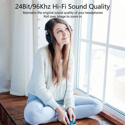 USB C to 3.5mm Audio Adapter with Charger, 2 in 1 USB C to 3.5mm Headphone Jack Hi-Fi DAC with PD 60W