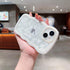 YKCZL 15 Compatible for iPhone Phone Case,Cute Bear Floral Butterfly Cloud Kawaii Pattern,Soft TPU Transparent Women