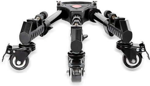 NEEWER Heavy Duty Photography Tripod Dolly with 33lbs Capacity, 2-Inch Rubber Wheels, Adjustable Leg Mount & Carry Bag