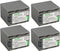 Kastar 4-Pack Replacement Battery NP-FP90 / NP-FP91 for Sony DCR-HC22, DCR-HC23, DCR-HC24, DCR-HC26, DCR-HC28,