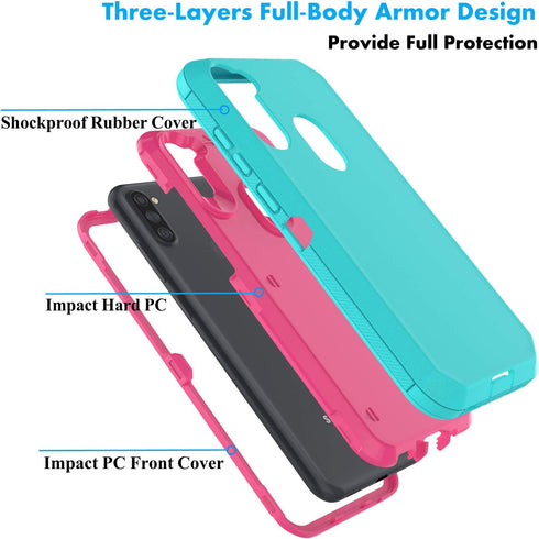 Galaxy A11 Case for Samsung - Full Body Shock Dust Absorbing Grip Plastic Bumper TPU Durable Hard Cover