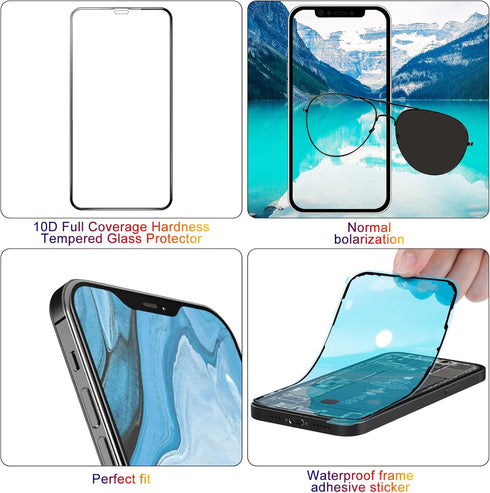 iPhone Xs Max Screen Replacement 6.5', 3D Touch Display Full Repair Kit with Tools Set, Tempered Glass