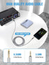gudxfj 2 Pack 3.5mm 6.35mm 1/8 1/4 6.6ft to Audio Cable to TRS Stereo Cable Guitar Stereo Audio Male Cable with Nylon