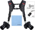ztowoto Double Shoulder Camera Strap Harness, Quick Release Adjustable Dual Camera Tether Strap for DSLR SLR