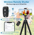 UTEBIT Octopus Phone Tripod, Portable Phone Holder Flexible Cell Phone Tripod Stand with Wireless Remote, Mini Travel