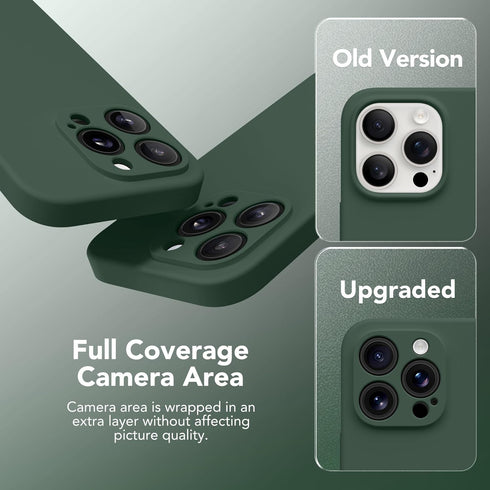 Magnetic iPhone 14 Pro Max Case, Compatible with MagSafe, Full Camera Protection, Silicone Shockproof Cover