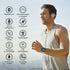 Lightweight Behind The Head Headphones, Foldable Bluetooth Sports Headset with Microphone, TF Card Slot & Carrying Case