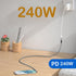 USB 4 Extension Cable 240W 2FT, Right Angle Thunderbolt 4/3 & USB C Male to Female Cable, PD 3.1 Fast Charging for