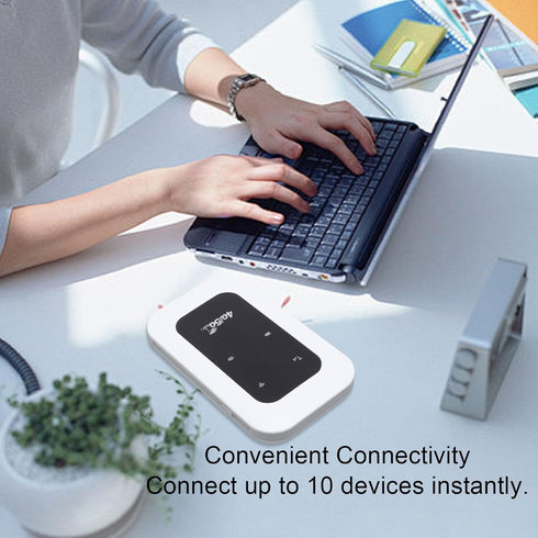 GOWENIC 4G 5G 300Mbps CAT4 Portable WiFi Hotspot Mobile WiFi Device Wireless Router LTE with SIM Card Slot for Travel