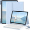 New Keyboard Case for iPad 10th Generation 2022 10.9 Inch, Smart Case with Detachable Wireless Bluetooth Keyboard, Soft