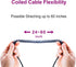Speaker Mic for Baofeng Walkie Talkie - 2 Pin Shoulder Microphone Compatible with Baofeng Radios (Black)