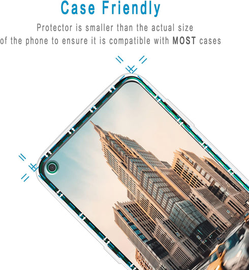 HPTech (2-Pack) Tempered Glass Screen Protector for Motorola Moto G Stylus (2021), 9H Hardness, Anti Scratch