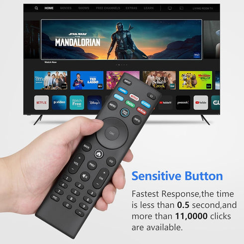 Universal Remote Replacement for VIZIO Smart TV - XRT140 Control for All LED LCD HD 4K UHD HDR TVs