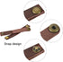 MECCANIXITY Pack of 5 Leather Cable Straps, 90x12mm Portable Cord Organizer Clips for Brown Earphone Management