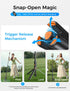 MAGIC JOHN 59" Automatic Pop-up Phone Tripod, Extendable Selfie Stick for iPhone, Selfie Stick Tripod with Detachable