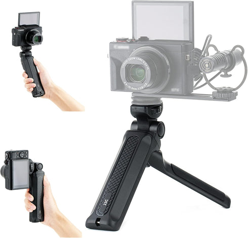 Portable Mini Shooting Grip Tripod for Sony ZV-E10 ZV-1 A6700 A6600 A6500 A6400 A6300 A6100 A7C RX100VII, Canon R7 R10