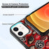 Cool Red Eye Phone Case, Trippy Scary Horror Eyeball Partten iPhone 12/12 Pro Case, Non-Slip Design and Shock Absorption, Phone Case for Teen Girls, Boys, Women and Men(iPhone - 12/12 Pro)