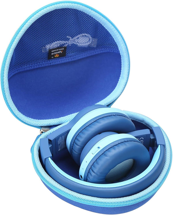 Aproca Hard Storage Case for iClever BTH12 Kids Bluetooth Headphones, Blue